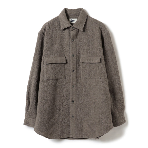 pilgrim surf supply Janna Over Shirt Mushroom