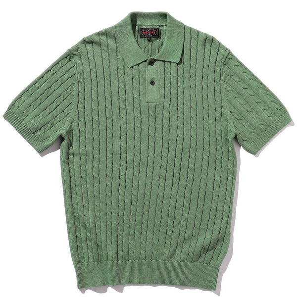 pilgrim surf supply Knit Polo Cable Green