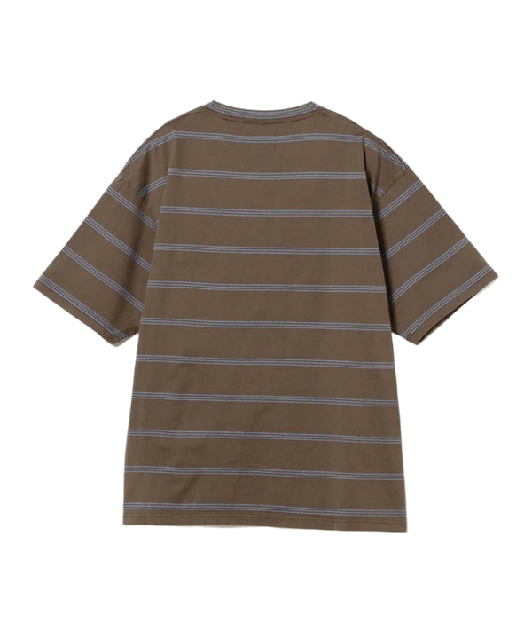Pilgrim Surf Supply Mickey Stripe Tee Brown