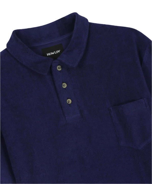 Pilgrim Surf Supply Mr Fantasy Pocket Polo Ecru