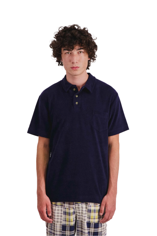 Pilgrim Surf Supply Mr Fantasy Pocket Polo Ecru