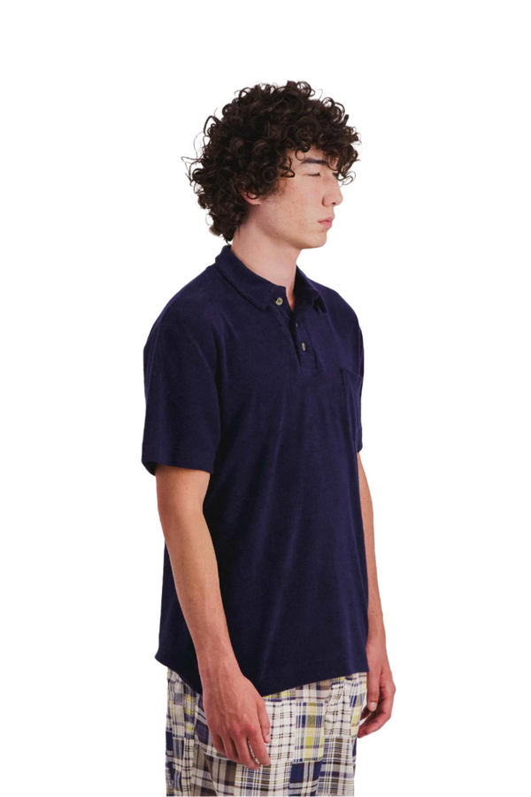 Pilgrim Surf Supply Mr Fantasy Pocket Polo Ecru