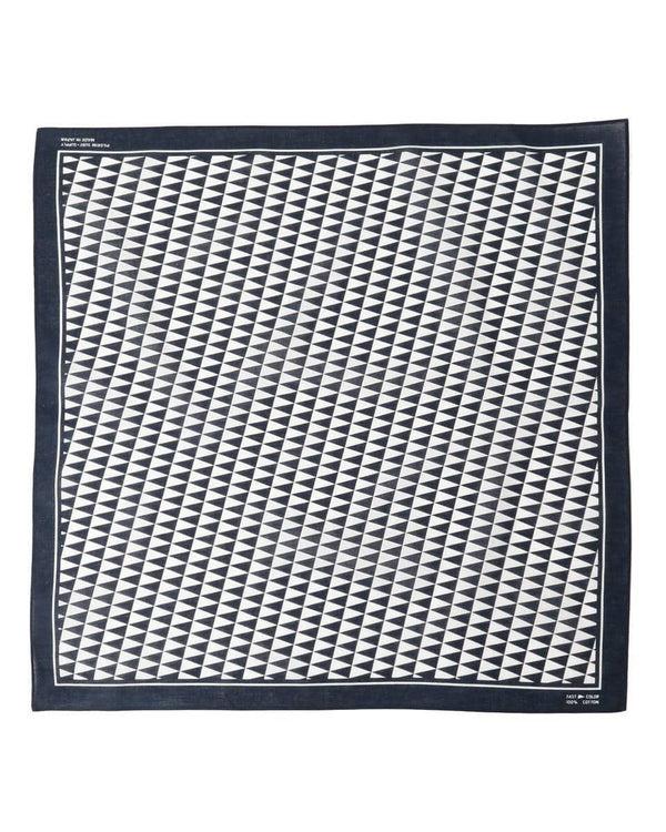 pilgrim surf supply Pennant Check Bandana Navy