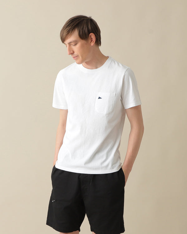 Pilgrim Surf Supply Pennant Pocket Tee White