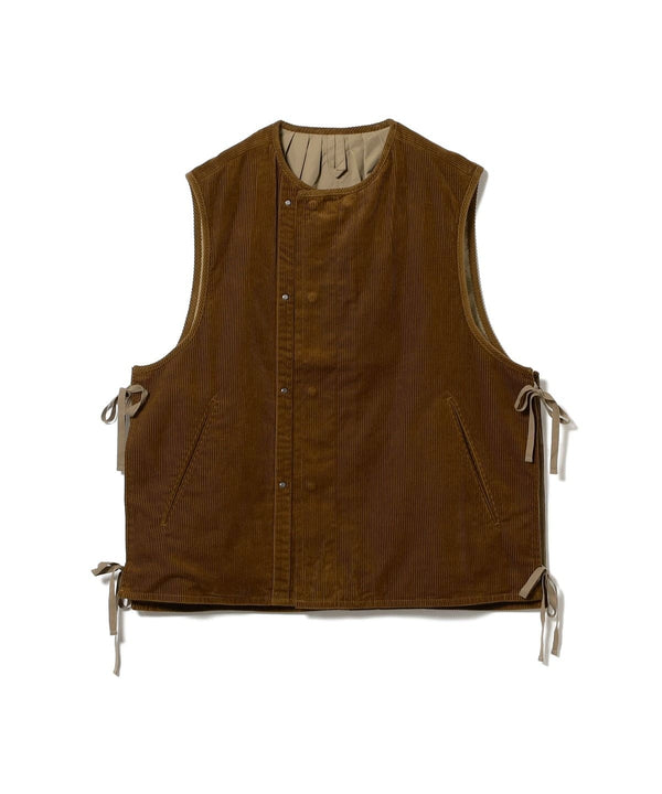pilgrim surf supply Raff Corduroy Vest Brown
