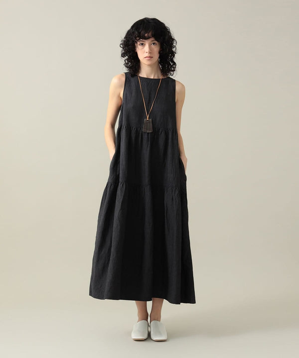 Pilgrim Surf Supply Talulah Tiered Dress Grey