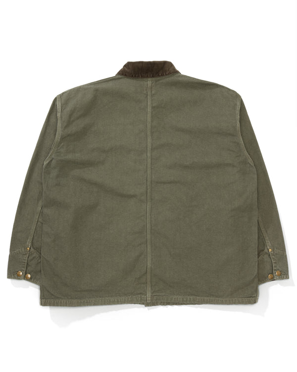 Pilgrim Surf Supply Relax Fit Oxford Coverall Army Green