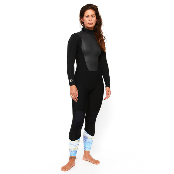 Pilgrim Surf Supply Seacaves Full Suit 4/3MM Black-Sky