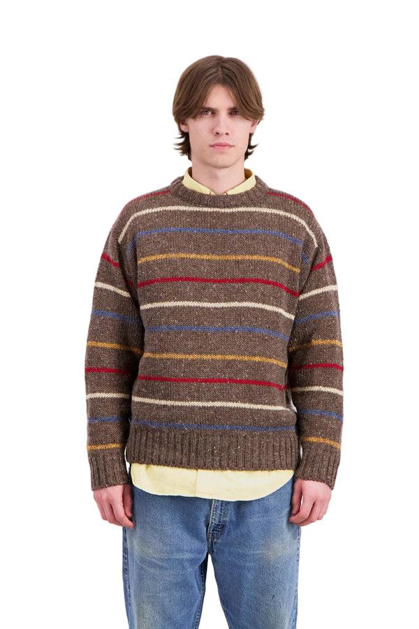 Pilgrim Surf Supply Six Blade Knit Pullover Brownish