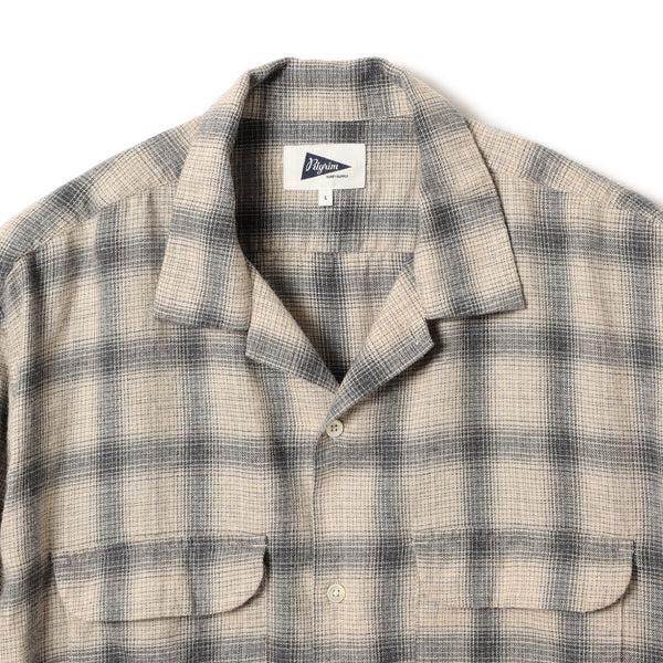 Pilgrim Surf Supply Vincent Melange Ombre Shirt Grey
