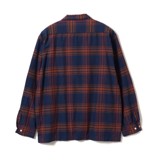 Pilgrim Surf Supply Vincent Nep Herringbone Plaid Shirt Khaki