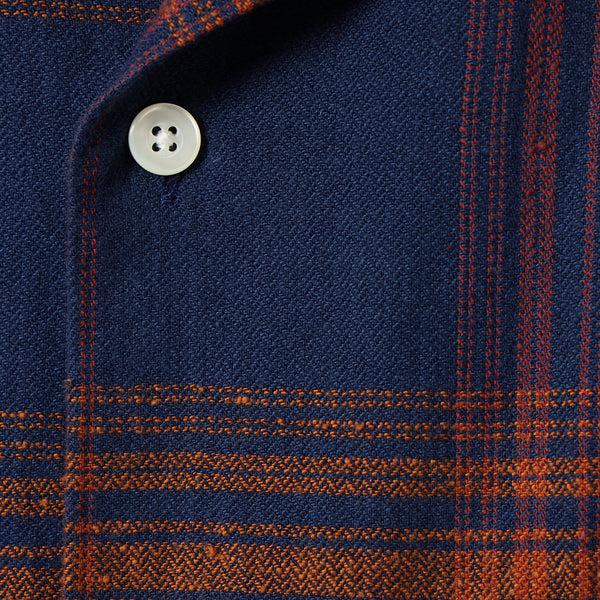 Pilgrim Surf Supply Vincent Nep Herringbone Plaid Shirt Khaki