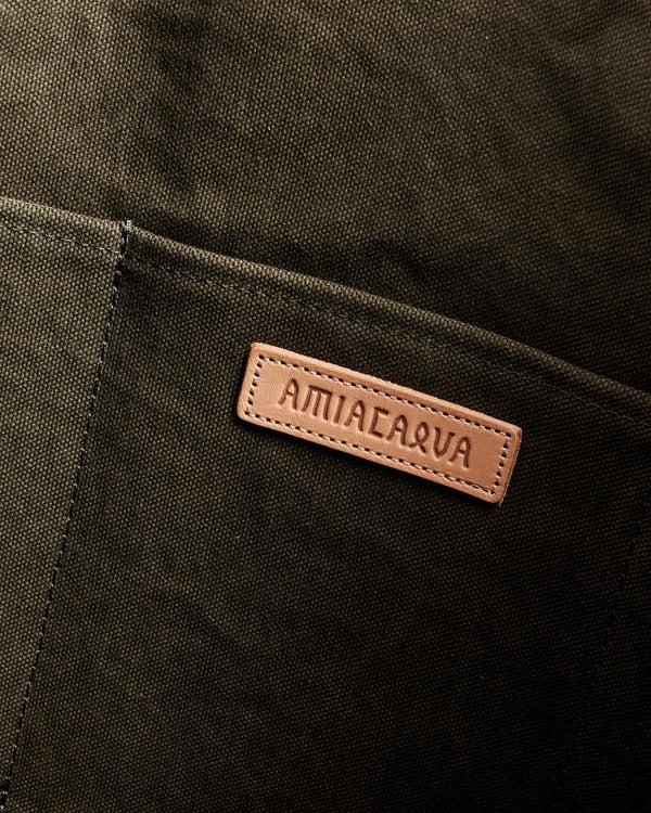 Pilgrim Surf Supply Washed Canvas 6 Pockets Tote Medium Olive