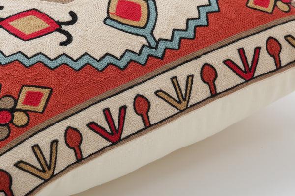 Pillow Perfect Embroidery Pillow #1 16.5-inch Throw Pillow