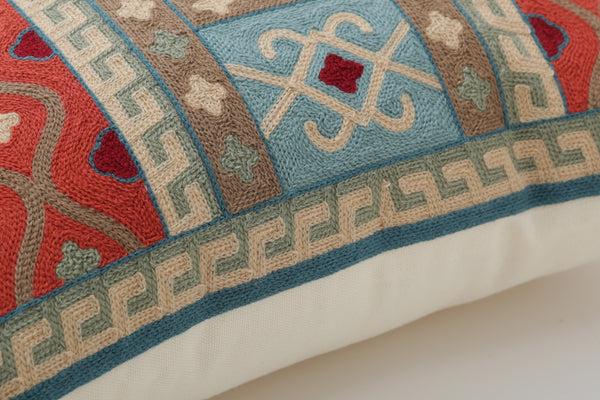 Pillow Perfect Embroidery Pillow #2 16.5-inch Throw Pillow