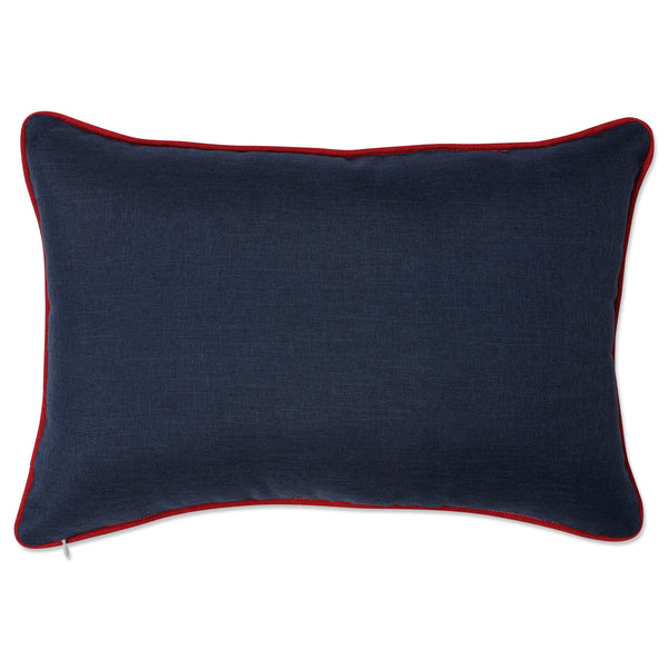 Pillow Perfect From Sea To Shining Sea Red Rectangular Throw Pillow Cover