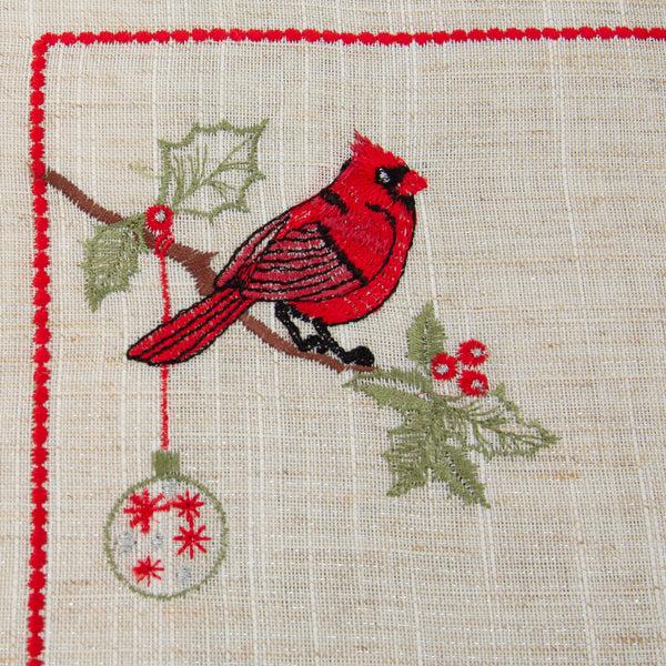 Pillow Perfect Indoor Christmas Cardinal Placemat (Set Of 2)