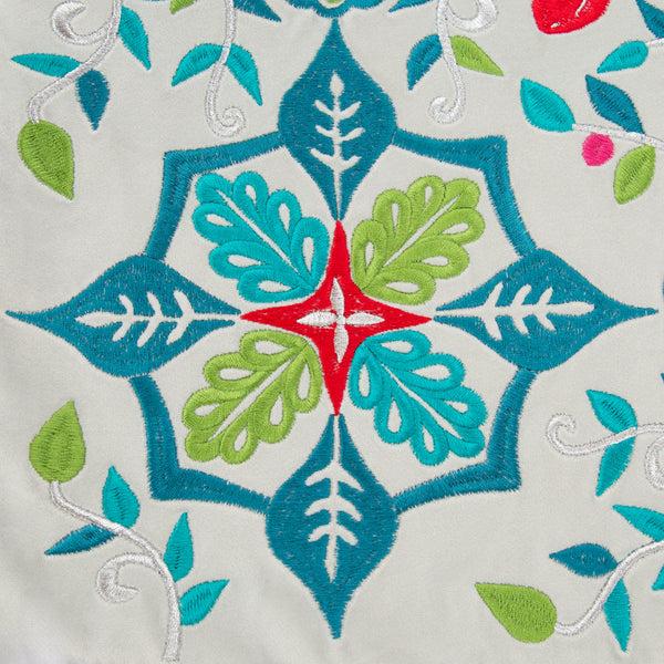 Pillow Perfect Indoor Christmas Snowflakes And Berries Pillow Mulitcolored 18-inch Throw Pillow