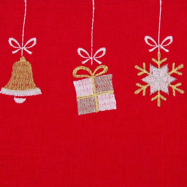 Pillow Perfect Indoor Hanging Christmas Ornaments Red Placemat (Set Of 2)