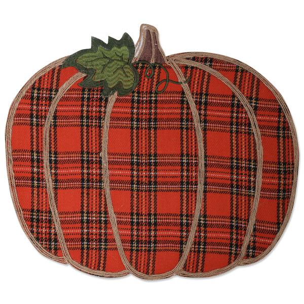 pillow perfect Indoor Pumpkin Plaid Orange Placemat