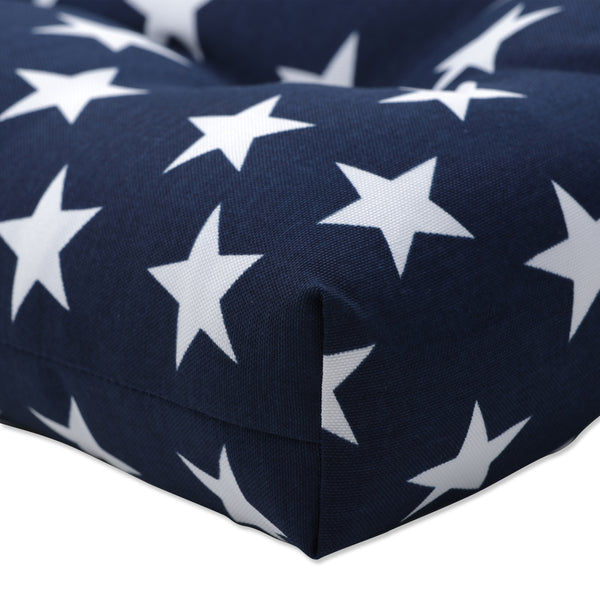 Pillow Perfect Macey Americana Wicker Seat Cushion (Set Of 2)