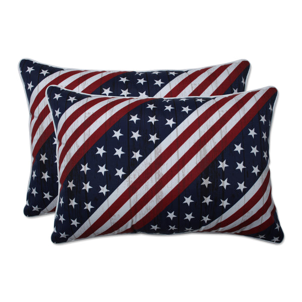 pillow perfect Major Americana Over-Sized Rectangular Throw Pillow (Set Of 2)