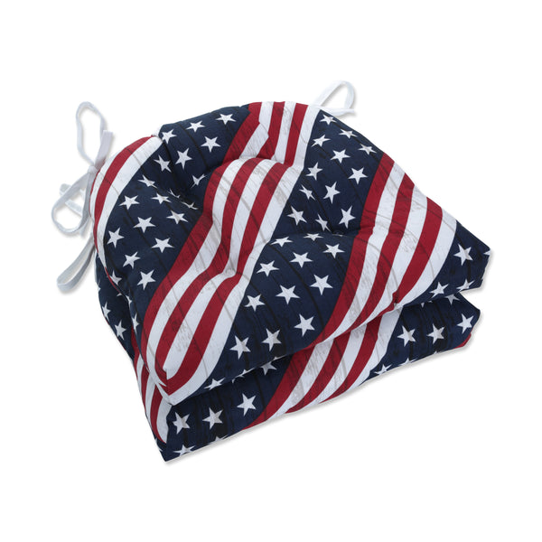 pillow perfect Major Americana Reversible Chair Pad (Set Of 2)
