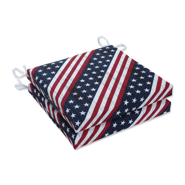 pillow perfect Major Americana Squared Corners Seat Cushion 20X20X3 (Set Of 2)