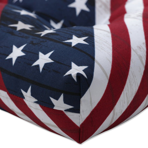 Pillow Perfect Major Americana Wicker Loveseat Cushion