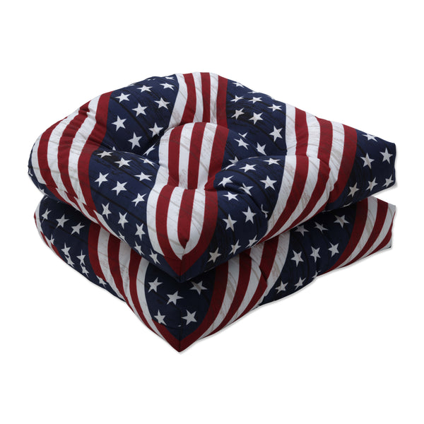 pillow perfect Major Americana Wicker Seat Cushion (Set Of 2)