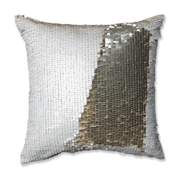 pillow perfect Mermaid Gold-White 18-Inch Throw Pillow