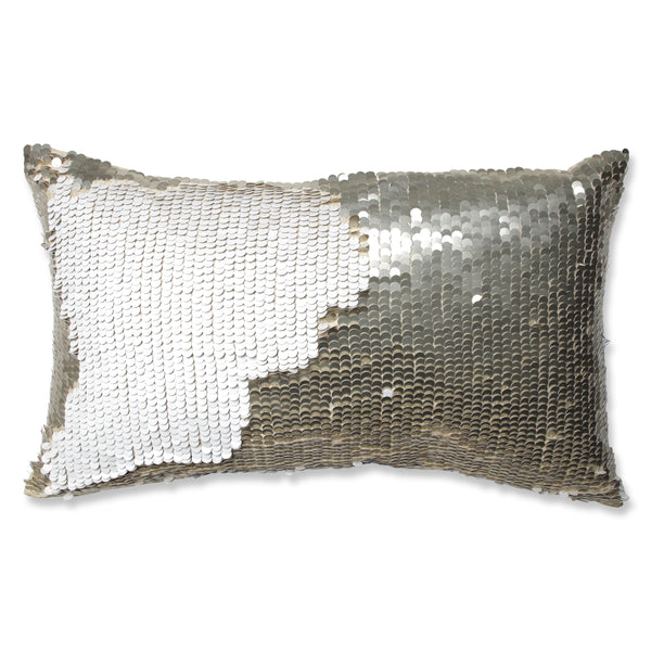 pillow perfect Mermaid Gold-White Rectangular Throw Pillow