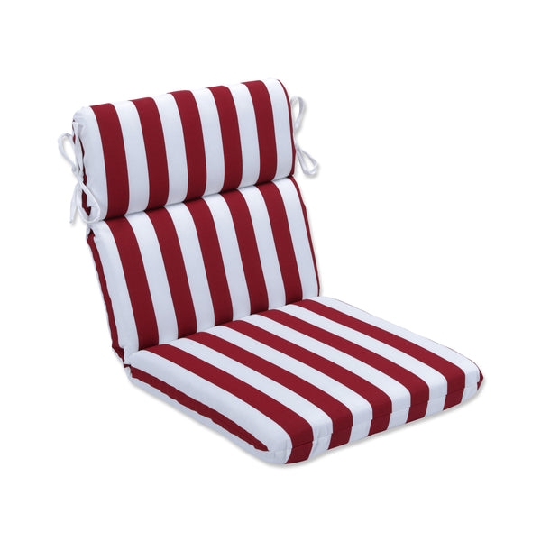 pillow perfect Midland Americana Red Rounded Corners Chair Cushion