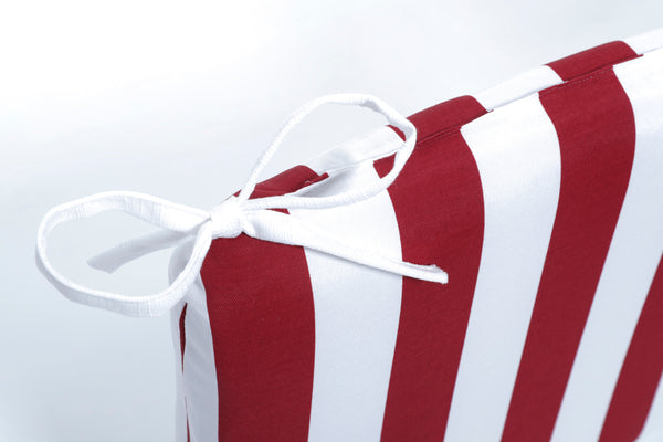 Pillow Perfect Midland Americana Red Rounded Corners Seat Cushion (Set Of 2)