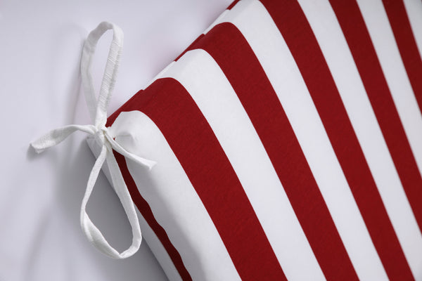 Pillow Perfect Midland Americana Red Squared Corners Chair Cushion