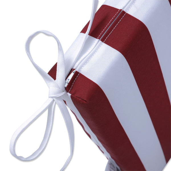 Pillow Perfect Midland Americana Red Squared Corners Seat Cushion (Set Of 2)