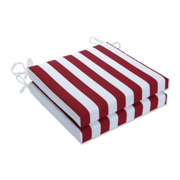 pillow perfect Midland Americana Squared Corners Seat Cushion 20X20X3 (Set Of 2)