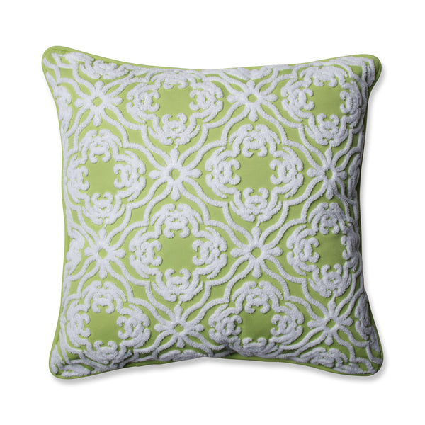 pillow perfect Outdoor Allee Lime 18-Inch Throw Pillow
