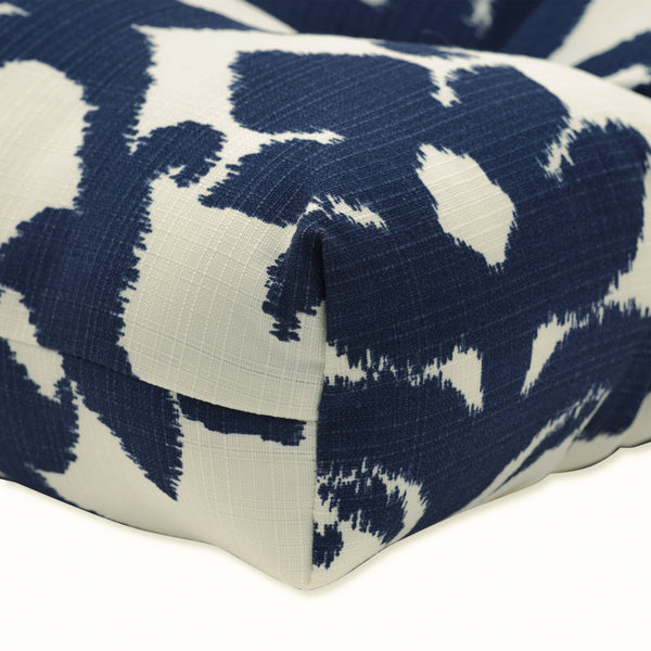 Pillow Perfect Outdoor/Indoor Basalto Navy 44" Blown Bench