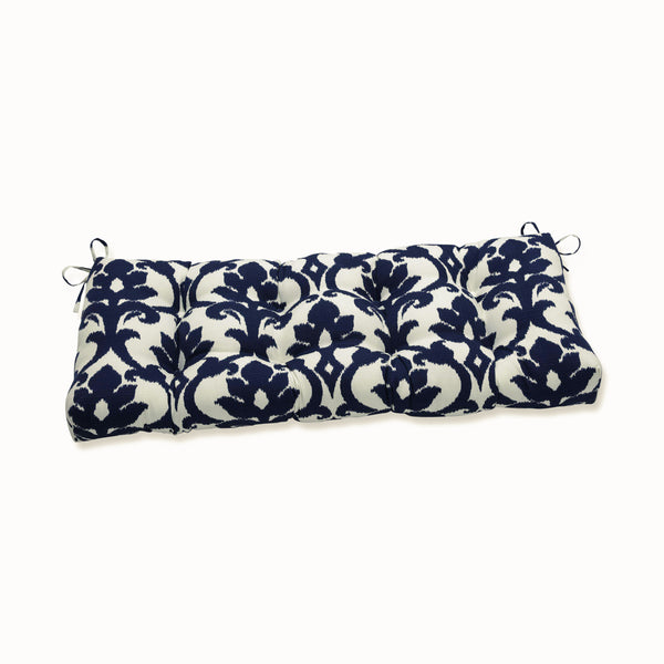 pillow perfect Outdoor/Indoor Basalto Navy 44" Blown Bench