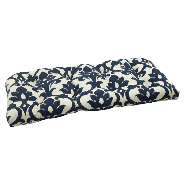 pillow perfect Outdoor/Indoor Basalto Navy Wicker Loveseat Cushion