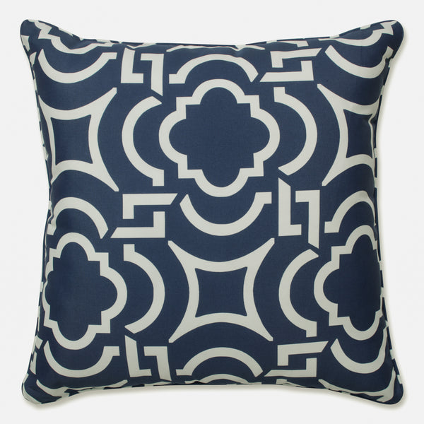 pillow perfect Outdoor/Indoor Carmody Navy 25-inch Floor Pillow