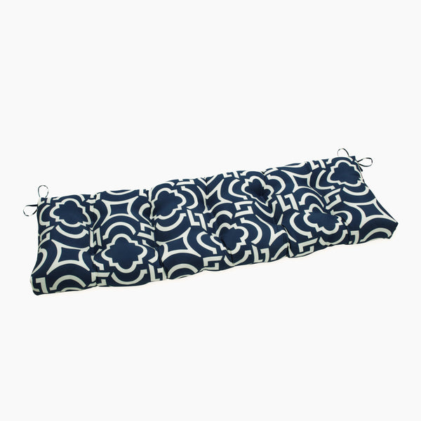 pillow perfect Outdoor/Indoor Carmody Navy 56" Blown Bench
