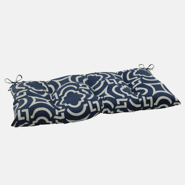 pillow perfect Outdoor/Indoor Carmody Navy Tufted Bench/Swing Cushion