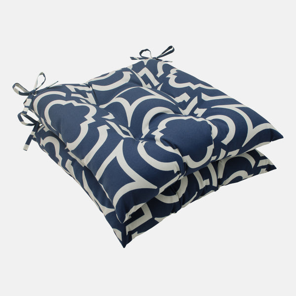 pillow perfect Outdoor/Indoor Carmody Navy Tufted Seat Cushions