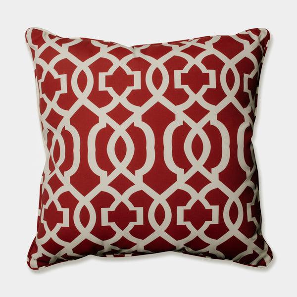 pillow perfect Outdoor/Indoor New Geo Red 25-inch Floor Pillow