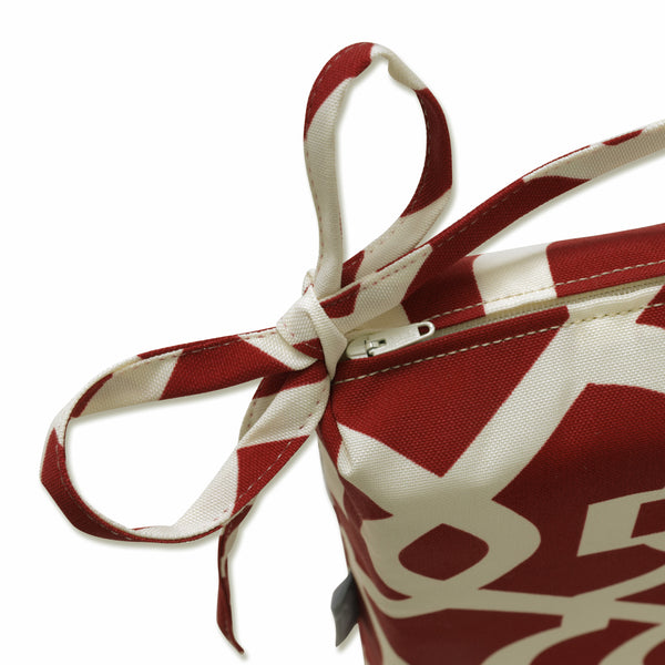 Pillow Perfect Outdoor/Indoor New Geo Red Bench Cushion