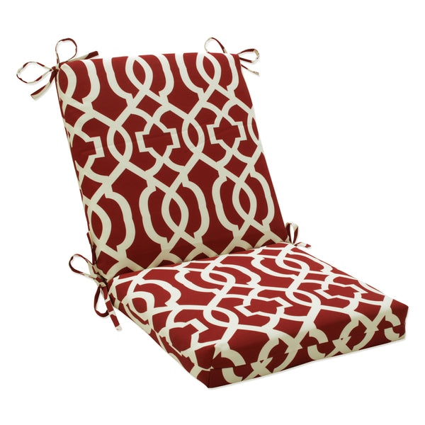pillow perfect Outdoor/Indoor New Geo Red Squared Corners Chair Cushion