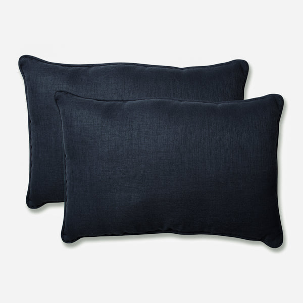 pillow perfect Outdoor/Indoor Rave Indigo Over-sized Rectangular Throw Pillow (Set of 2)