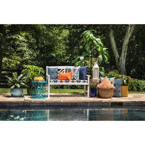 Pillow Perfect Outdoor/Indoor Rave Indigo Rectangular Throw Pillow (Set Of 2)